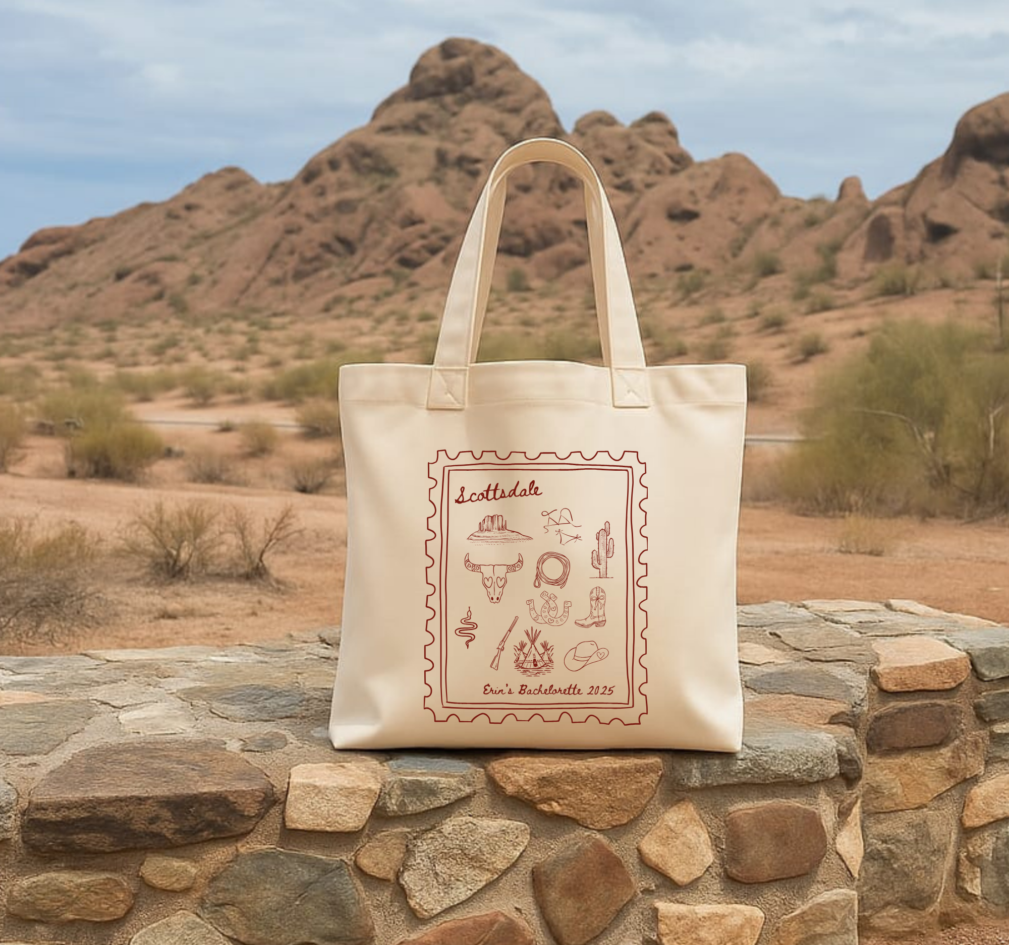 Club Bachelorette Scottsdale Bachelorette Tote - Customizable Design for Memorable Celebrations
