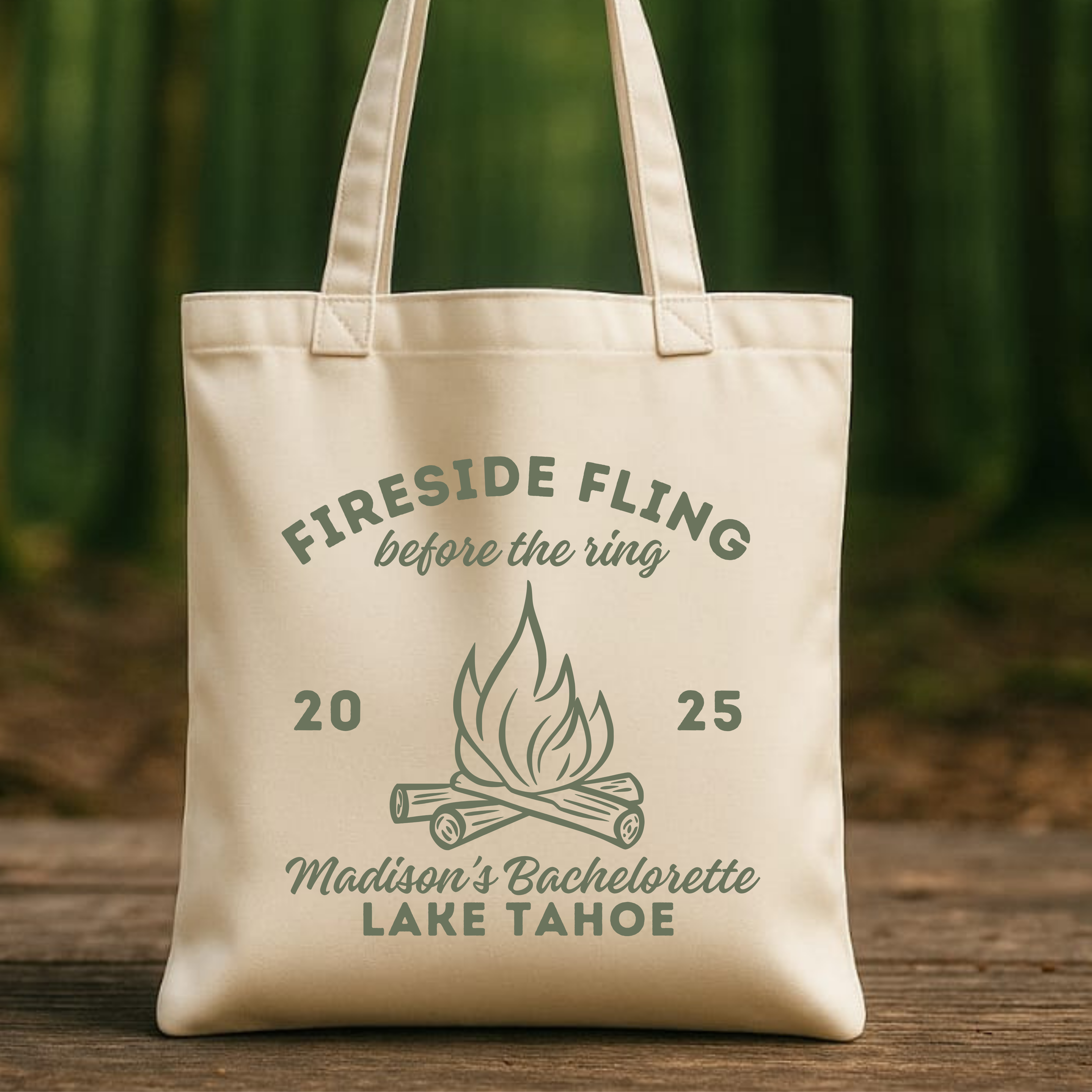 Lake Tahoe Tote Bag | Camp Bachelorette Tote