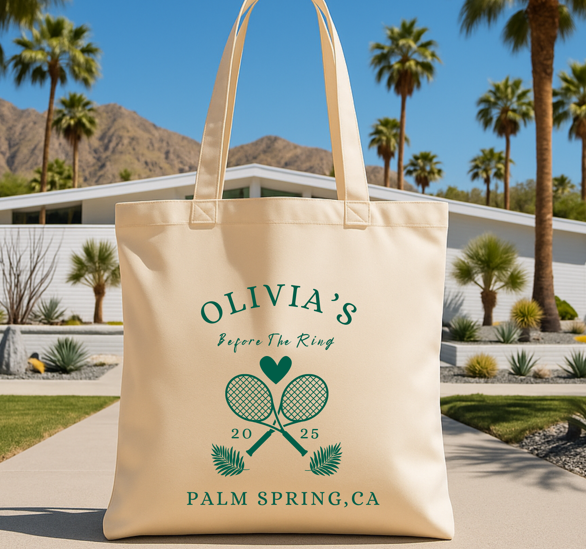 Palm Spring Bachelorette Bags | Bachelorette Tote | Bachelorette Party Favors Bags