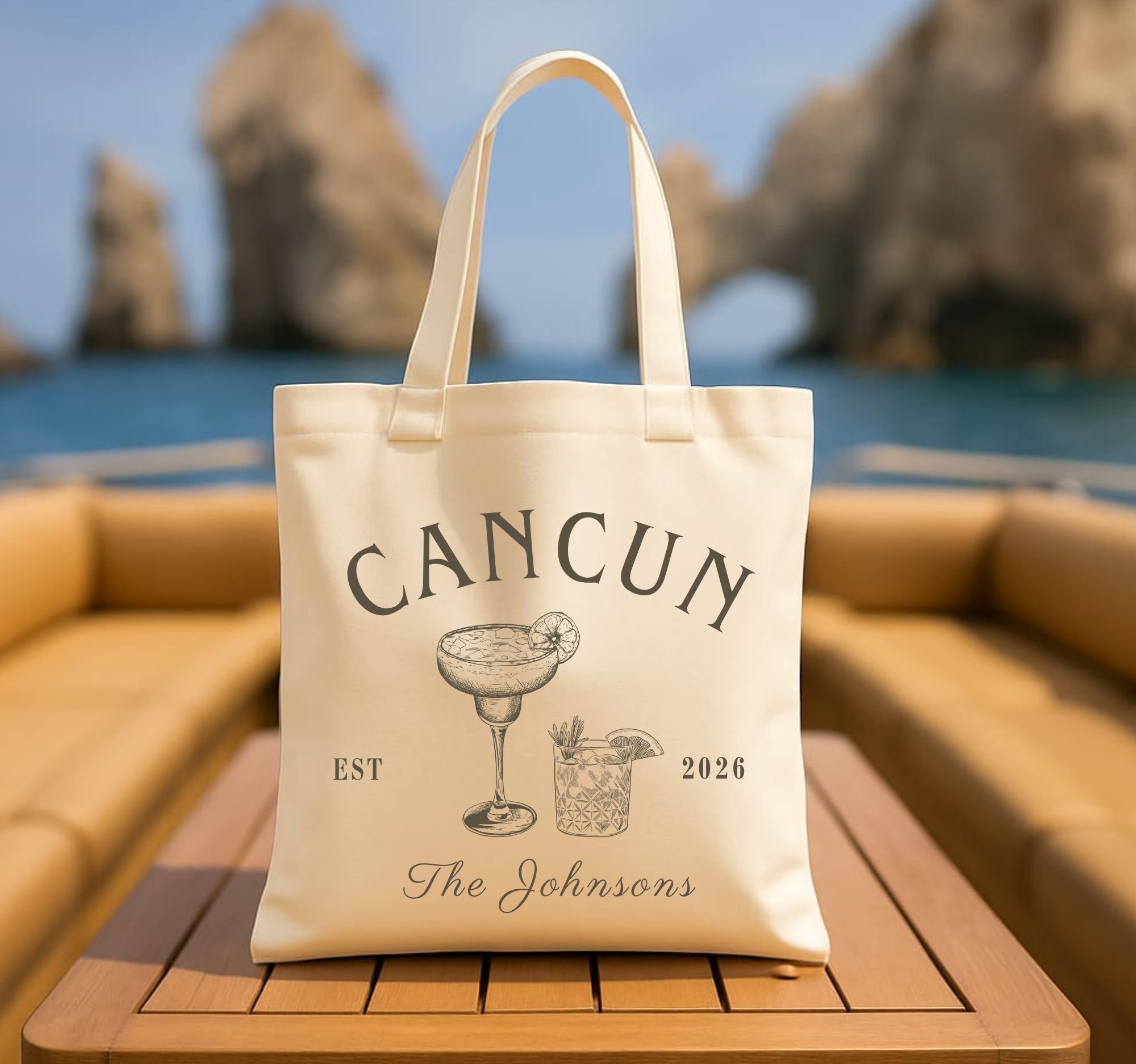 Cancun WeddingTote - Ideal Beach Gift With Personal Touch